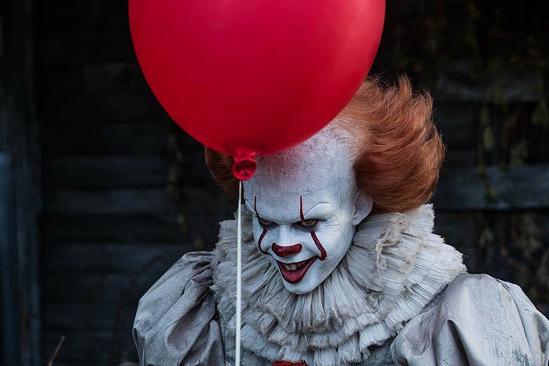 Bill Skarsgard as Pennywise in It.